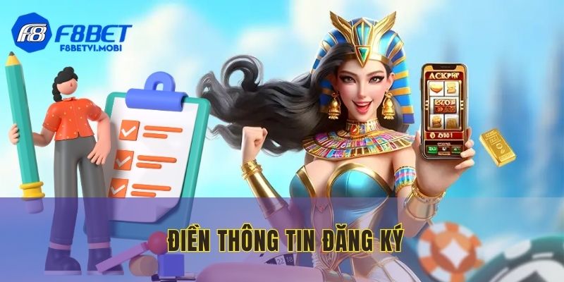 Điền đầy đủ thông tin cá nhân tại F8BET một cách chính xác